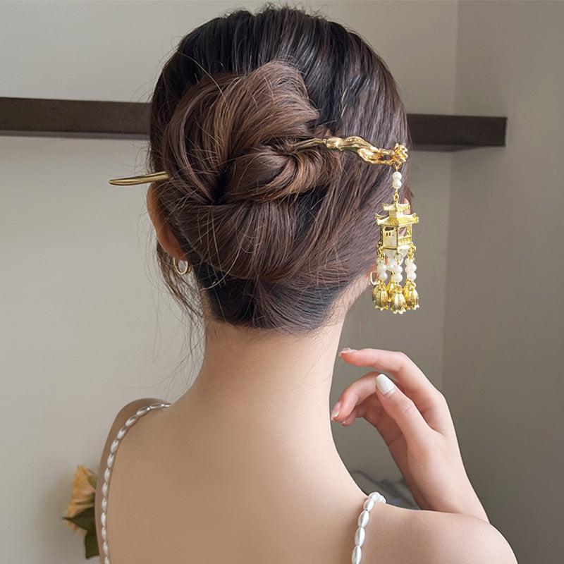 Vintage Chinese Lantern Hair Sticks for Women Girls