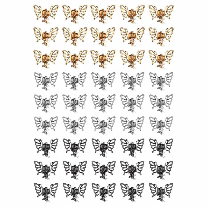 Metal Butterfly Hair Clips 187Pcs Set Hippie Hair Accessories Women