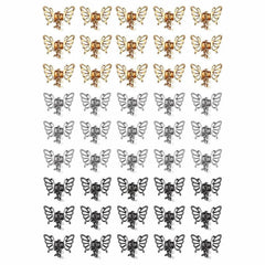 Metal Butterfly Hair Clips 187Pcs Set Hippie Hair Accessories Women
