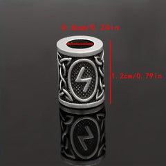 55pcs Viking Runes Hair Beads DIY Braided Hair Accessories