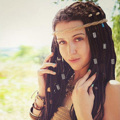 55pcs Viking Runes Hair Beads DIY Braided Hair Accessories