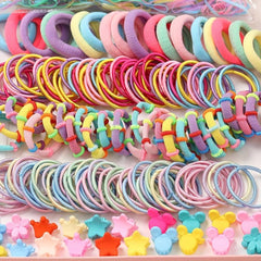1221 Pcs Hair Accessories Set - Colorful Hair Accessories with Candy Bow
