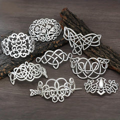 Viking Style Hairpin Celtic Crown Barrette Hair Accessories