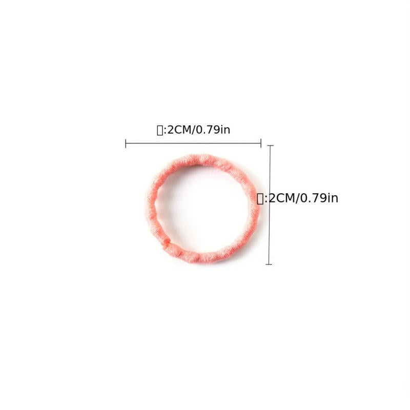 100pcs Baby Girls Mini Hair Tie Candy Hair Ring Hair Rope Toddler Girls Hair Acc