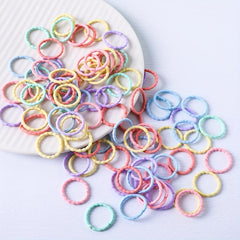 100pcs Baby Girls Mini Hair Tie Candy Hair Ring Hair Rope Toddler Girls Hair Acc