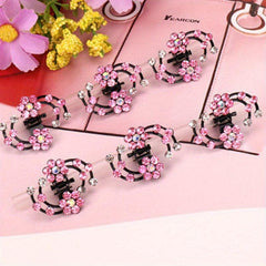 6pcs Mini Rhinestone Crystal Bridal Hair Clip Women Flower Girl Hair Accessories