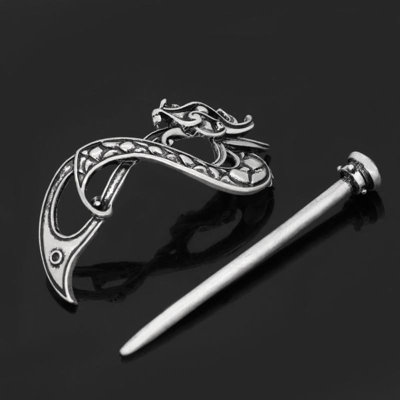 Viking Celtic Crown HairPins Clip Hair Accessories Barrettes Silvery