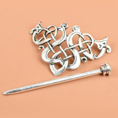 Viking Celtic Crown HairPins Clip Hair Accessories Barrettes Silvery