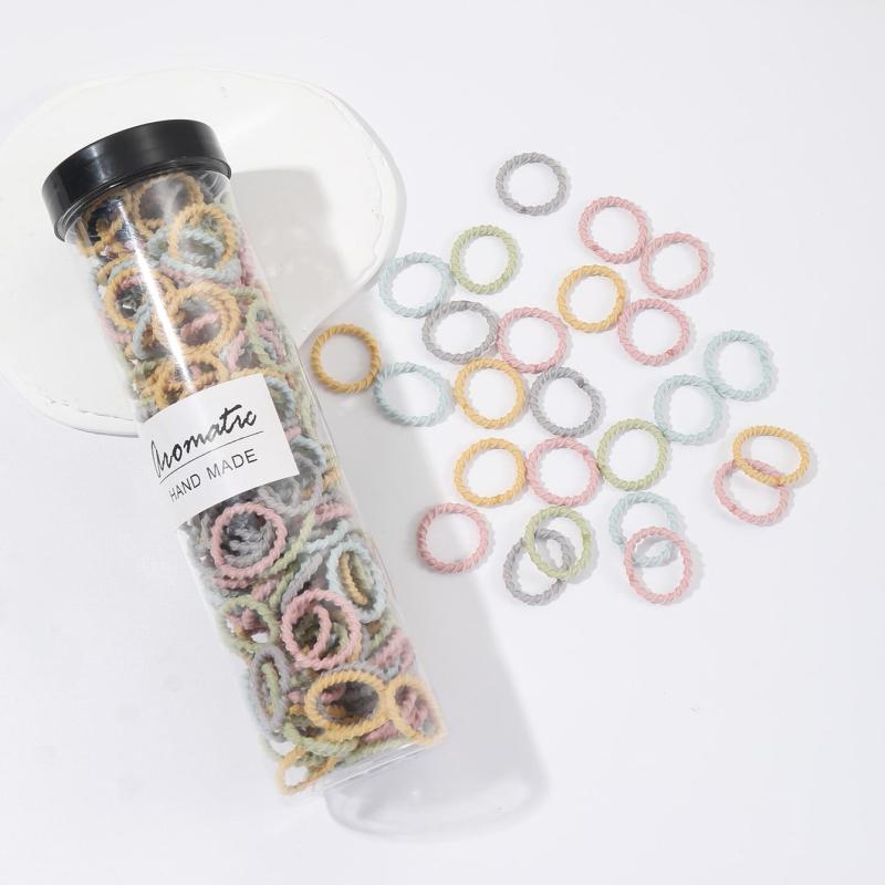 300pcs Elastic Hair Ties for Girls, Soft Hair Elastics for Thick Hair