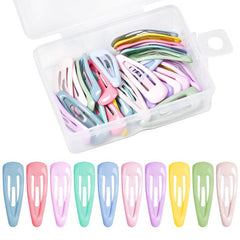 30 Pcs Mini Snap Hair Clips Metal Snap Hair Clips Mini Barrette Hair Clips