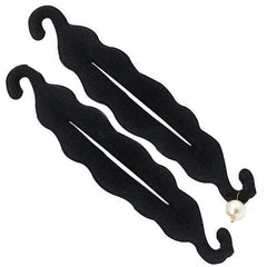Pearl Hair Bun Maker Lazy Curler Clips