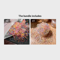 1000pcs Disposable Soft Elastic Hair Ties Women Girls Hair Rubber Bands
