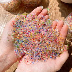 1000pcs Disposable Soft Elastic Hair Ties Women Girls Hair Rubber Bands