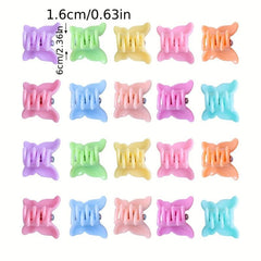 40pcs Mini Butterfly Hair Claw Sweet Side Hair Clip for Women Girls Baby