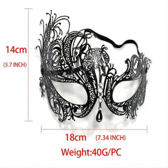 Rhinestone Venetian Masquerade Mask for Women