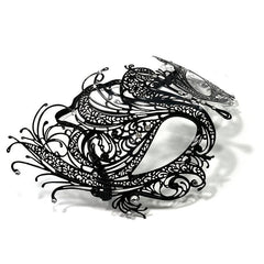 Rhinestone Venetian Masquerade Mask for Women