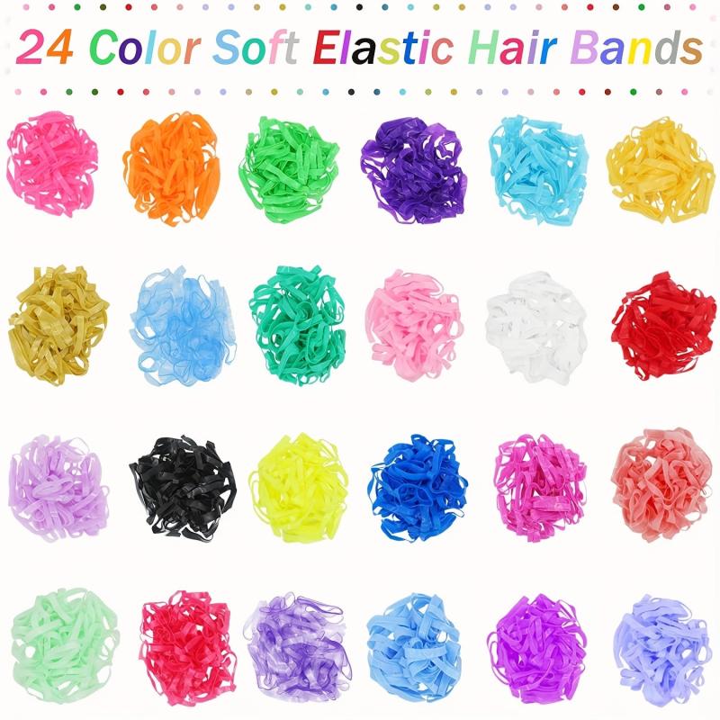 Colorful Braided Hair Bands Elastic Hair Tie For Thick or Thin Hair