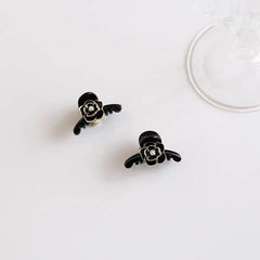 Mini Camellia Flower Hair Claw Vintage Hair Claw Nonslip Hair Clip