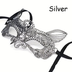 Elf Shape Lace Gilded Mask for Halloween Christmas Party