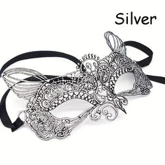Elf Shape Lace Gilded Mask for Halloween Christmas Party