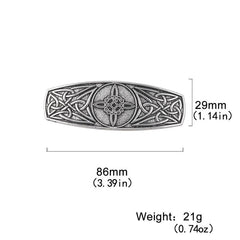 Golden Tree Pattern Hair Clip Viking Style Hair Accessories Vintage Celtic Style