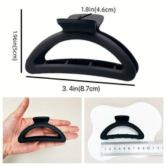 Frosted Solid Hair Claws Mini Shark Claw Hair Accessories For Women Girls