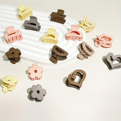 16pcs Mini Frosted Vintage Hair Claw Set for Girls and Women