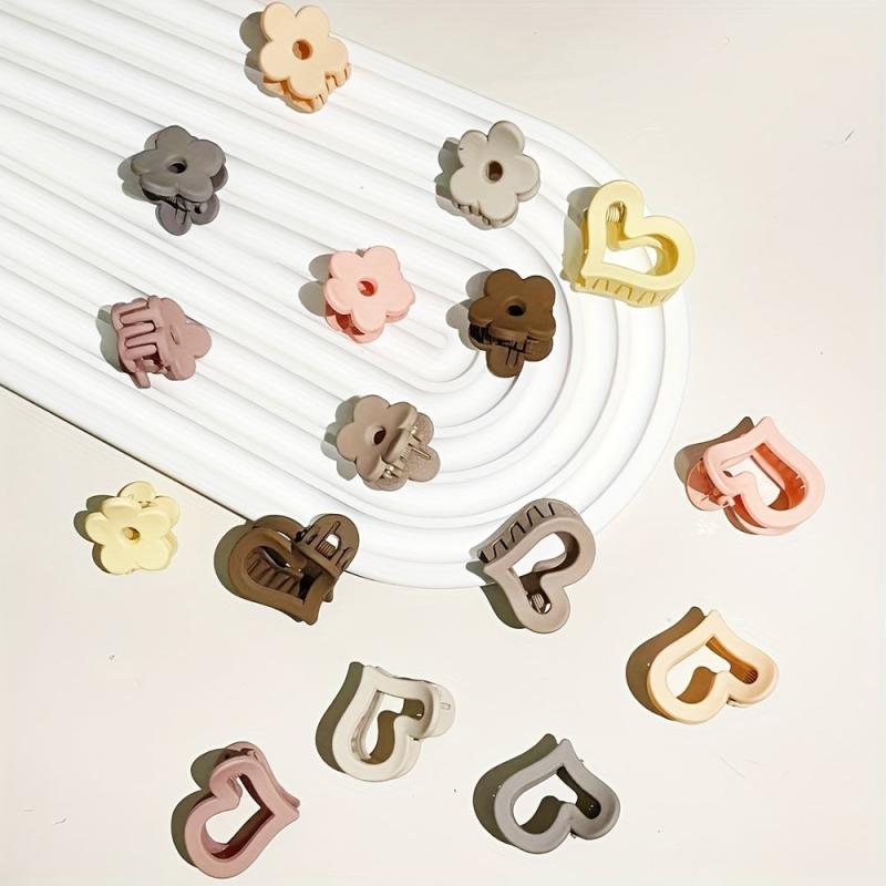 16pcs Mini Frosted Vintage Hair Claw Set for Girls and Women
