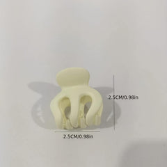 10pcs Mini Claw Hair Clips Non Slip Colorful Hair Claws Matte Jaw Clamps