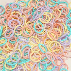 Mini Candy Hair Tie Hair Ring Ponytail Braids Holder Women Girls Baby Toddlers