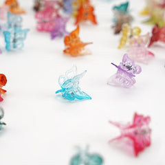 50pcs Butterfly Hair Clips Mini Claw Clip Pastel Hair Clips