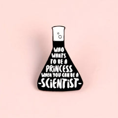Science And Coffee Enamel Brooches Metal Pins Badges For Friends