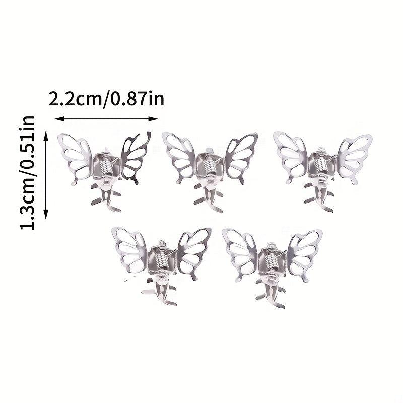 5pcs Butterfly Shape Hair Claw Mini Hair Claw Y2K Hair Accessories