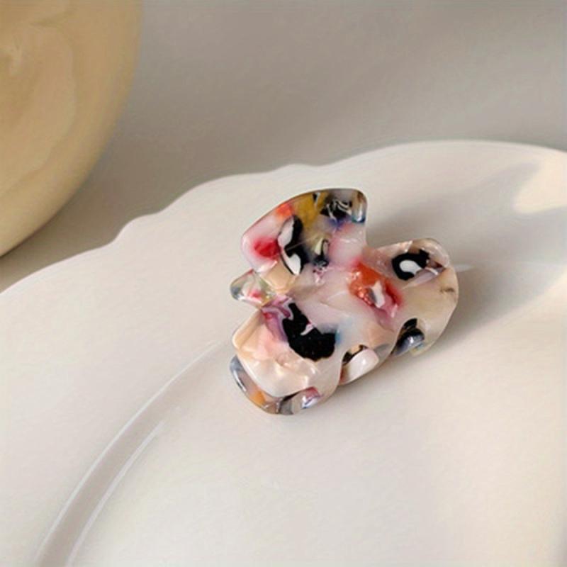 Acetic Acid Leopard Pattern Hair Claw Mini Hair Clip