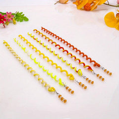 6pcs Rainbow Hair Twister Clip with Crystal Beads Hair Accessories