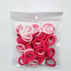 50Pcs Elastic Plush Hair Ties for Kids