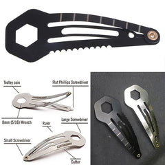 Mini Tool Hairclip Stainless Steel Women Self defense Survival