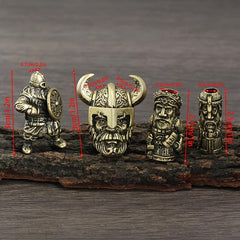 8 Pcs Viking Braids Hair Ring Beads Bracelet DIY Accessories
