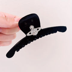 Saturn Flocking Hair Clip for Women Girls
