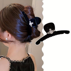 Saturn Flocking Hair Clip for Women Girls
