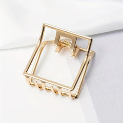Mini Metal Hair Claw Hollow Shark Claw Back Head Clip Hair Accessories