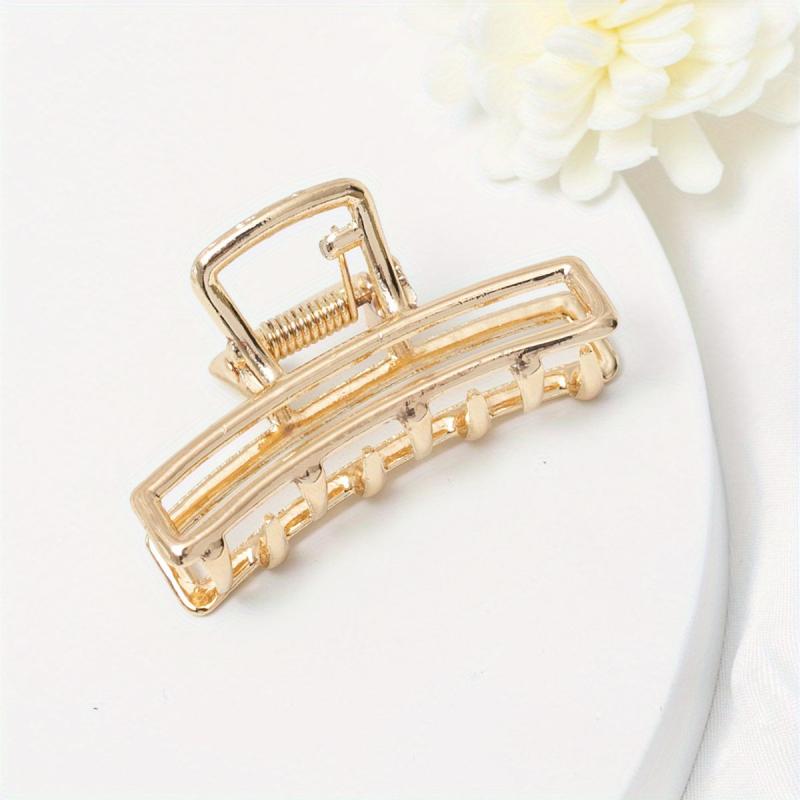 Mini Metal Hair Claw Hollow Shark Claw Back Head Clip Hair Accessories