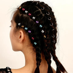 10pcs Dreadlock Beads Hair Rings Hair Decoration Clips Hair Jewelry