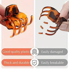 4pcs Vintage Shark Claw Non-Slip Mini Hair Claw Clips