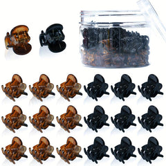 4pcs Vintage Shark Claw Non-Slip Mini Hair Claw Clips