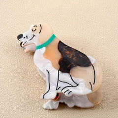1pc Acetate Dog Hair Clip Non-slip Shark Claw Hair Accessories