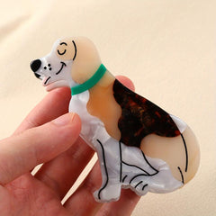1pc Acetate Dog Hair Clip Non-slip Shark Claw Hair Accessories
