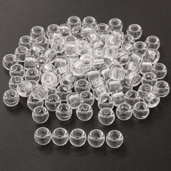 20pcs Clear Resin Hair Rings Metal Hair Clips for Braiding Dreadlock Rings