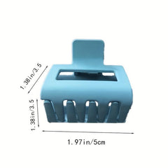 Mini Style Square Hair Claw Solid Shark Claw Holder
