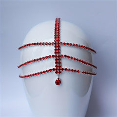 Crystal Layer Head Piece Hair Jewelry Women